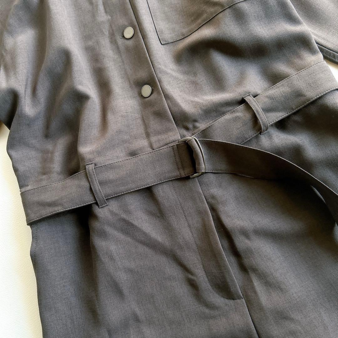 朝比奈 彩×Oggi×UNTITLED シャツカラーオールインワン　サイズ2