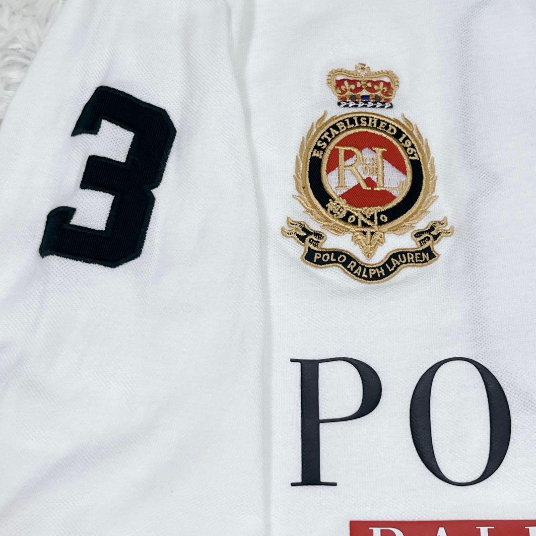 極美品✨ラルフローレン ビッグポニー 長袖ポロシャツ ホワイト 大きいサイズXL