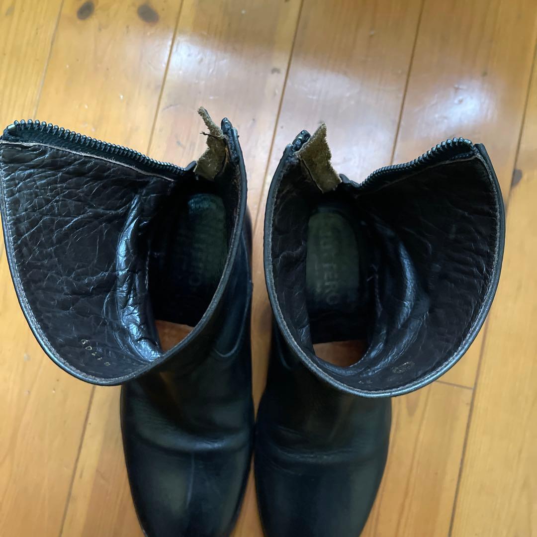 甘*ん様 BUTTERO ブッテロ　B1109 バックzipブーツ　BLACK