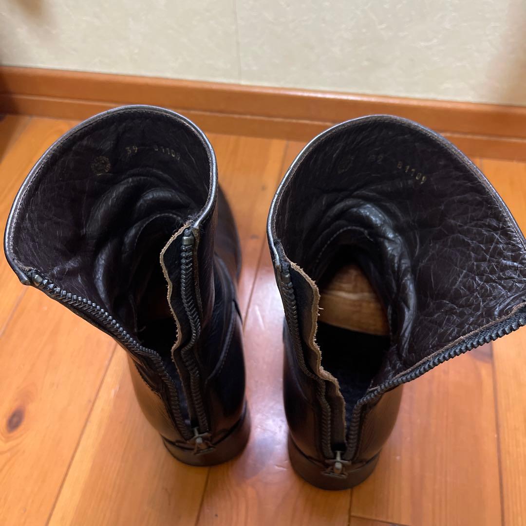 甘*ん様 BUTTERO ブッテロ　B1109 バックzipブーツ　BLACK