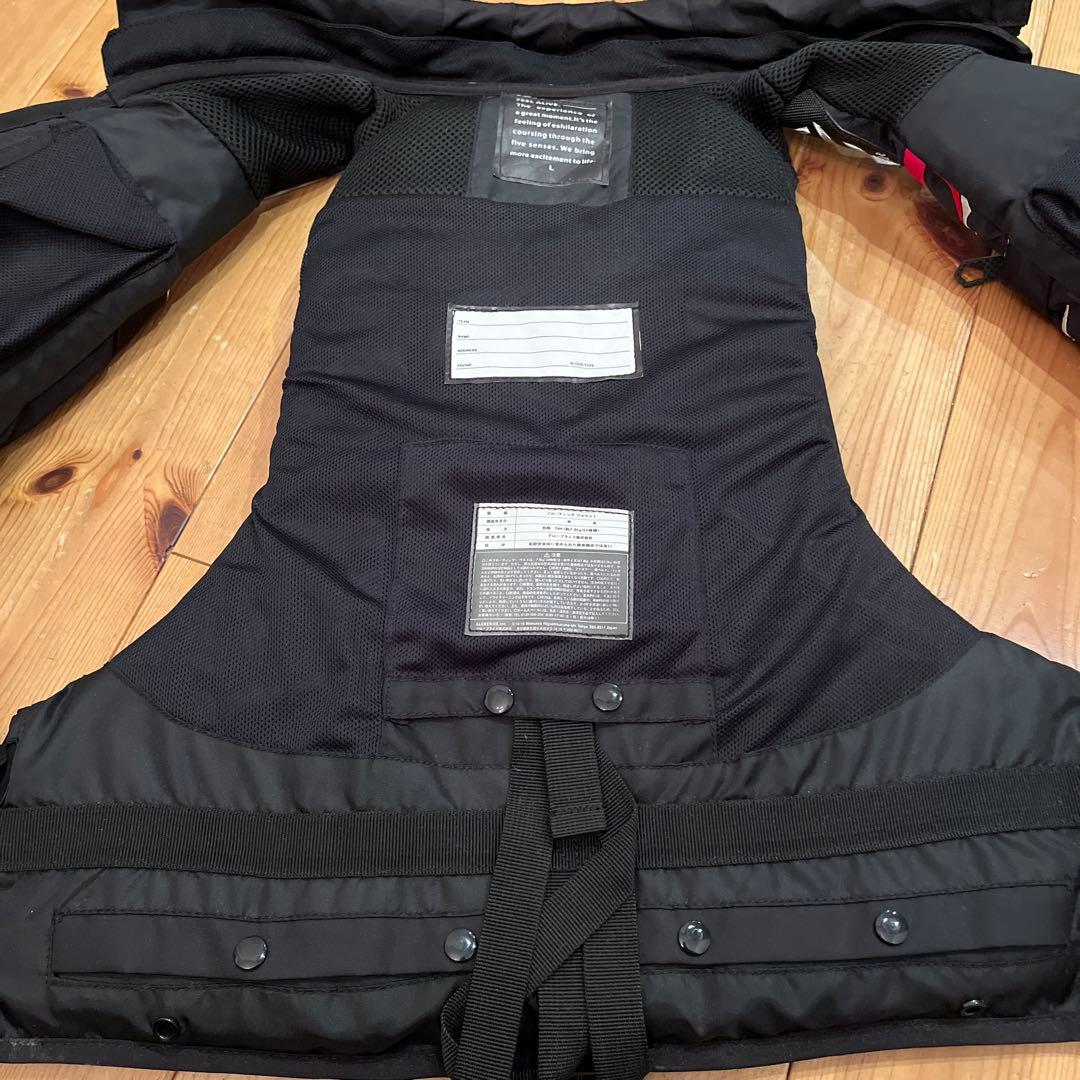 PORVOISR ライフジャケット ホワイト/ブラック/レッド