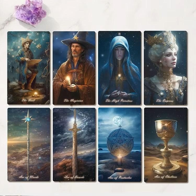 【正規品タロットカード】入手困難な海外美麗デッキ✨星空の夜のタロット