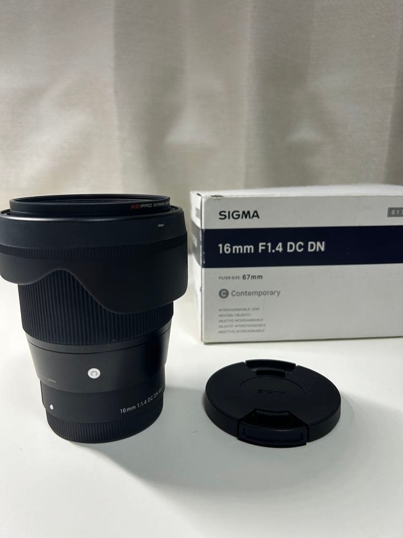 【美品】SIGMA 16mm F1.4 DCDN Contemporary箱キズ