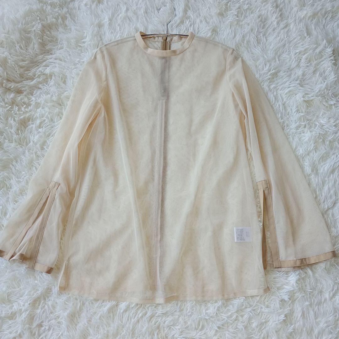 美品　AIMER　チュールブラウス付 ジャカード タイト パーティードレス