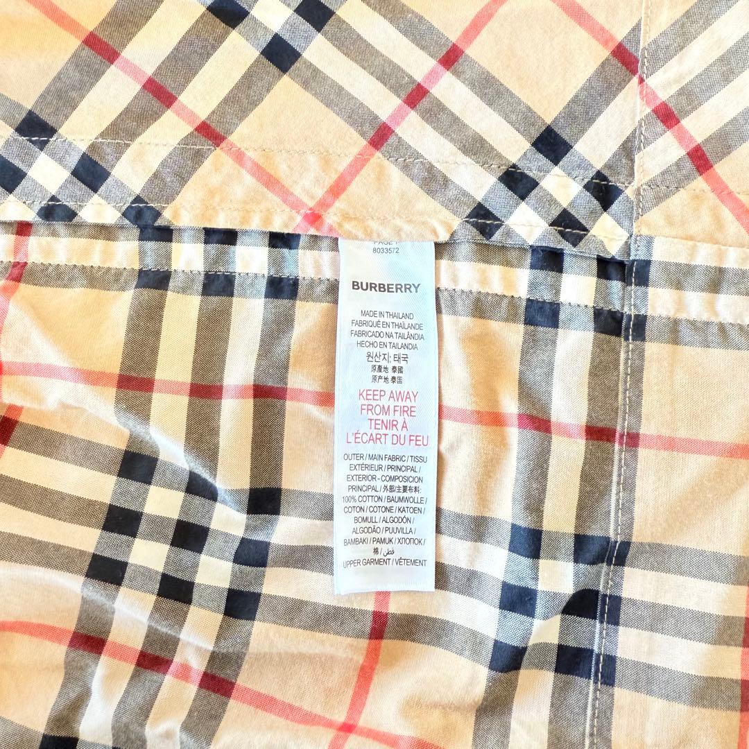 BURBERRY バーバリー ワンピース 6Y 116cm チェック ベルト付き
