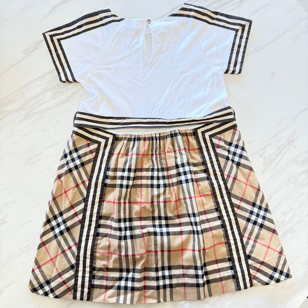 BURBERRY バーバリー ワンピース 6Y 116cm チェック ベルト付き