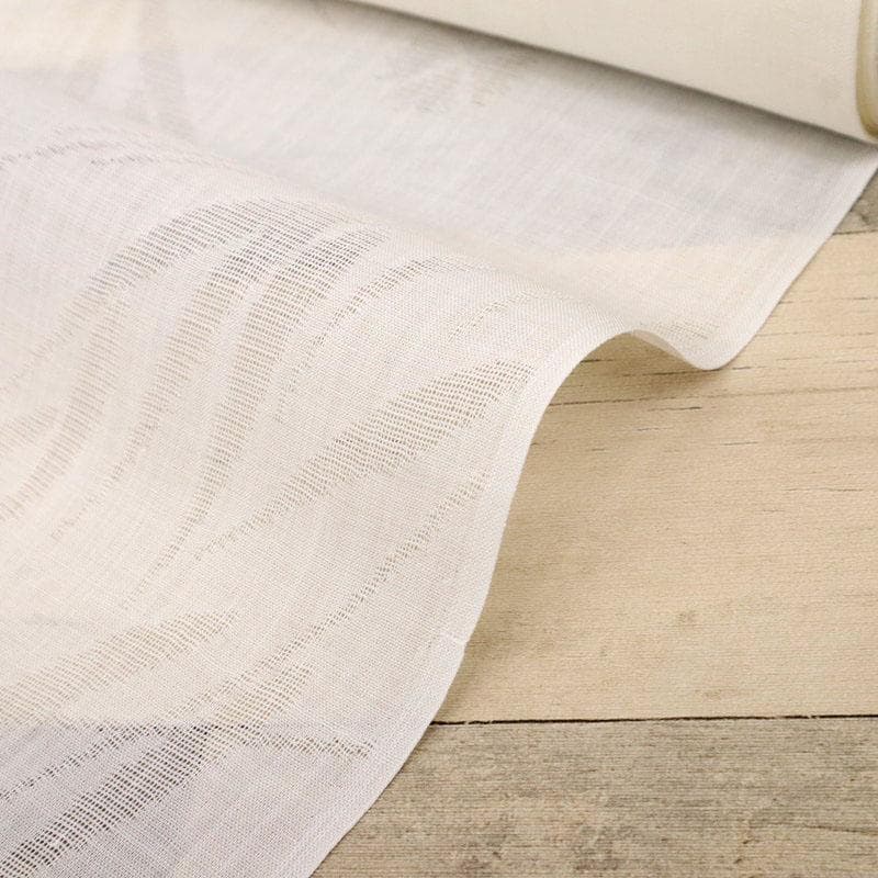 《Be★襦袢仕立て＋麻半衿＋衣紋抜＋麻小千谷本紋紗柳に撫子反24-298》