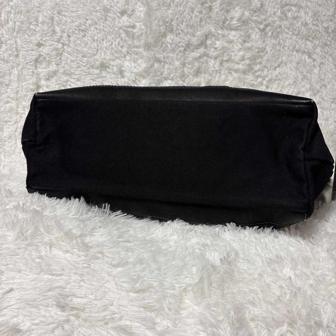 ポーター　吉田鞄　レザー　キャンバス　ボストンバッグ　ブラック