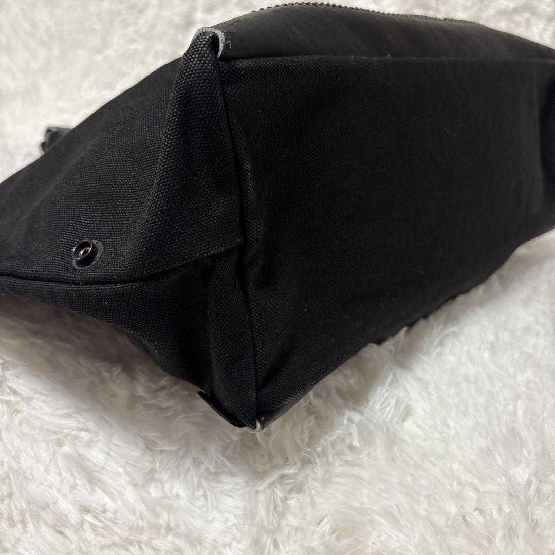 ポーター　吉田鞄　レザー　キャンバス　ボストンバッグ　ブラック