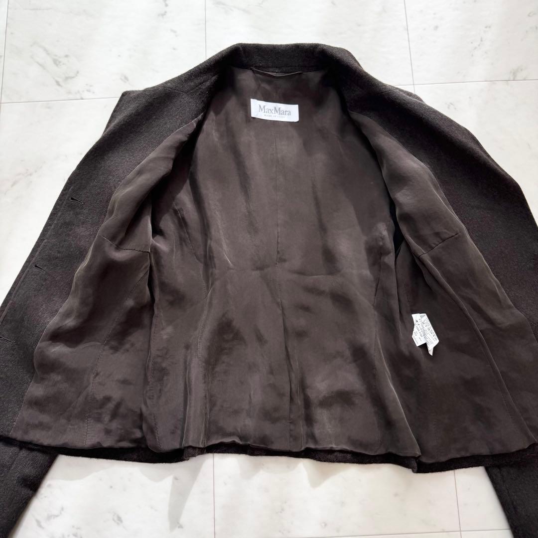 【美品】Max Mara マックスマーラ スカートスーツ アンゴラ 白タグ