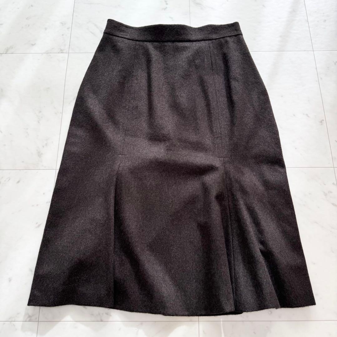 【美品】Max Mara マックスマーラ スカートスーツ アンゴラ 白タグ