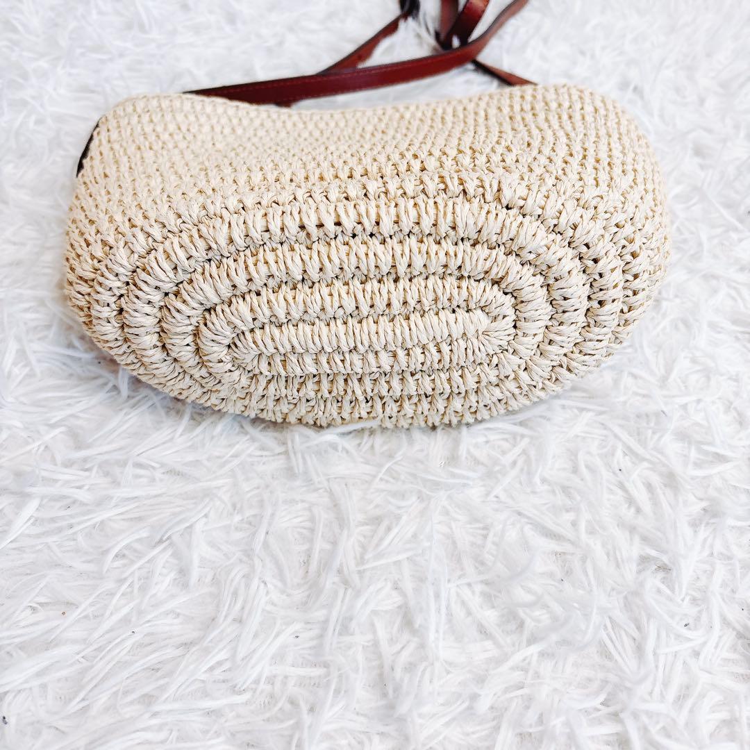 ローレン　RALPH LAUREN ショルダーバッグ かごバッグ ストローバッグ