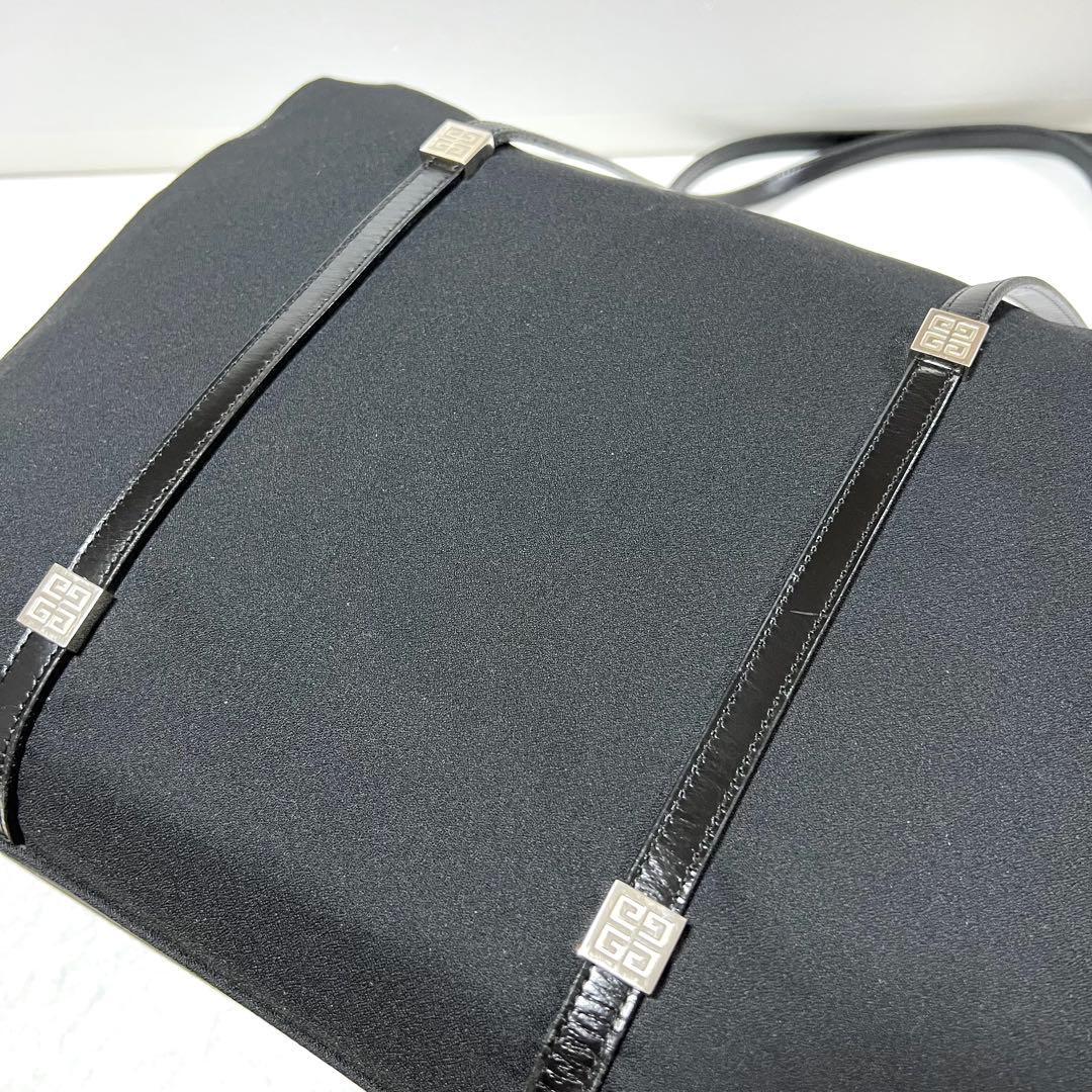 【良品】GIVENCHY ジバンシィ ボストンバッグ ナイロン 4Gロゴ 黒
