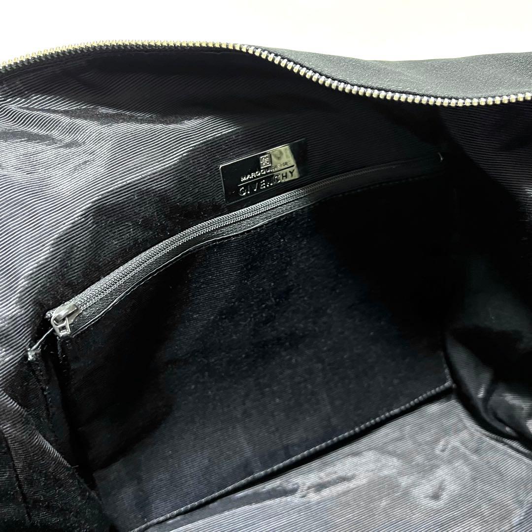【良品】GIVENCHY ジバンシィ ボストンバッグ ナイロン 4Gロゴ 黒
