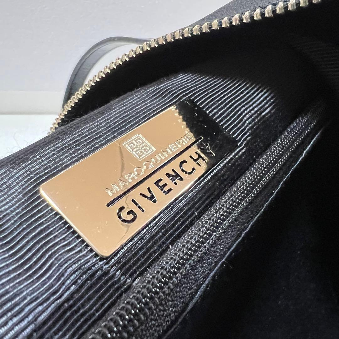 【良品】GIVENCHY ジバンシィ ボストンバッグ ナイロン 4Gロゴ 黒