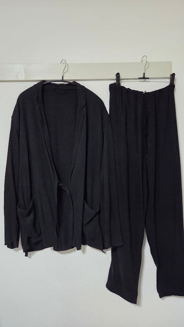 COMOLI 19SS シルクネップ セットアップ ブラック size2