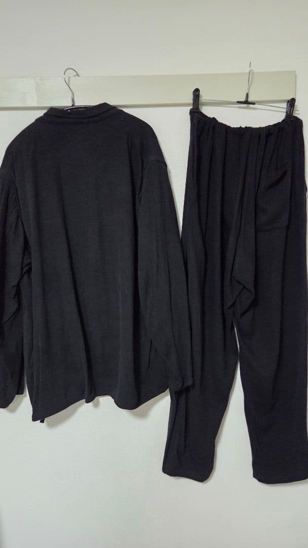 COMOLI 19SS シルクネップ セットアップ ブラック size2