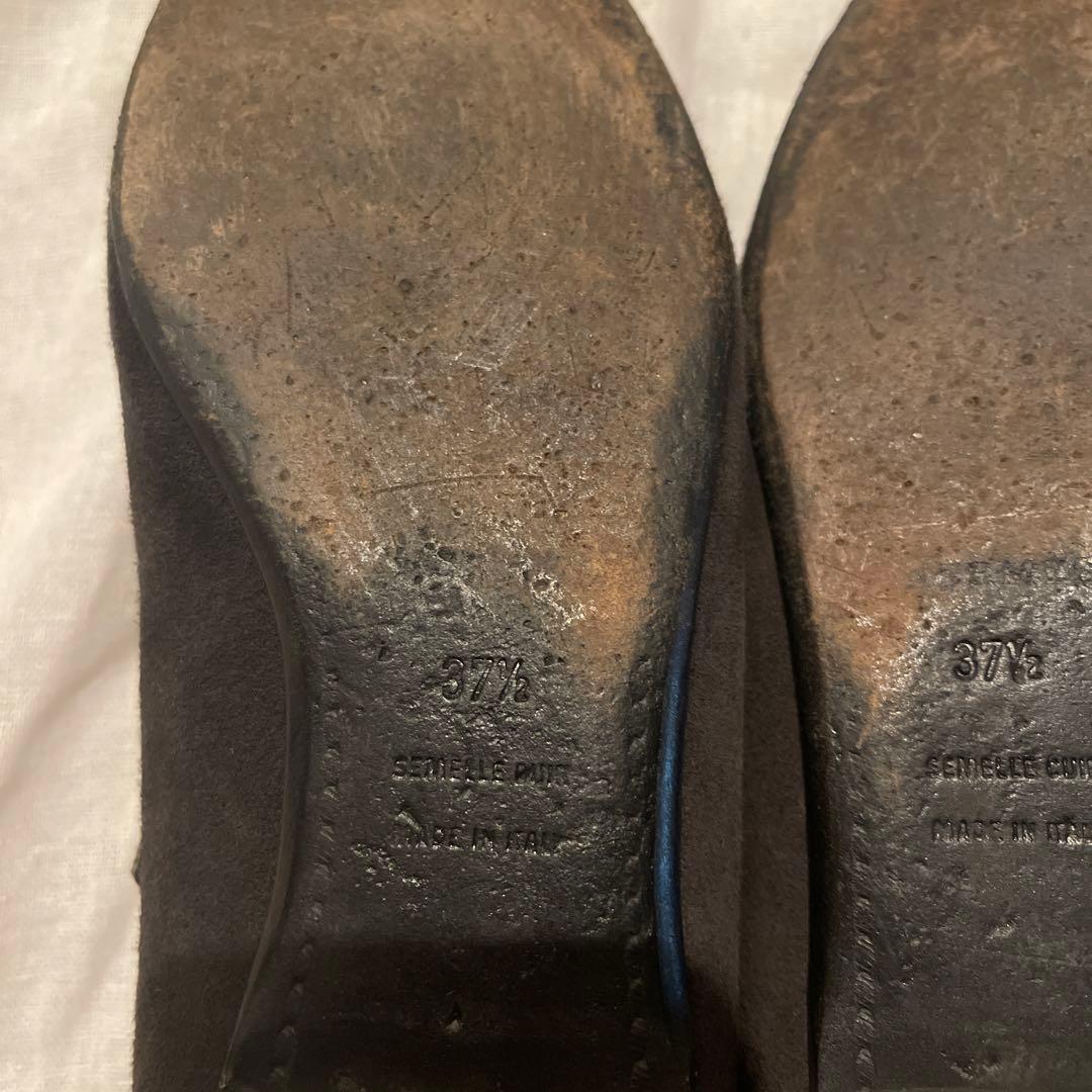 美品　HERMES パンプス　グレー　37.5