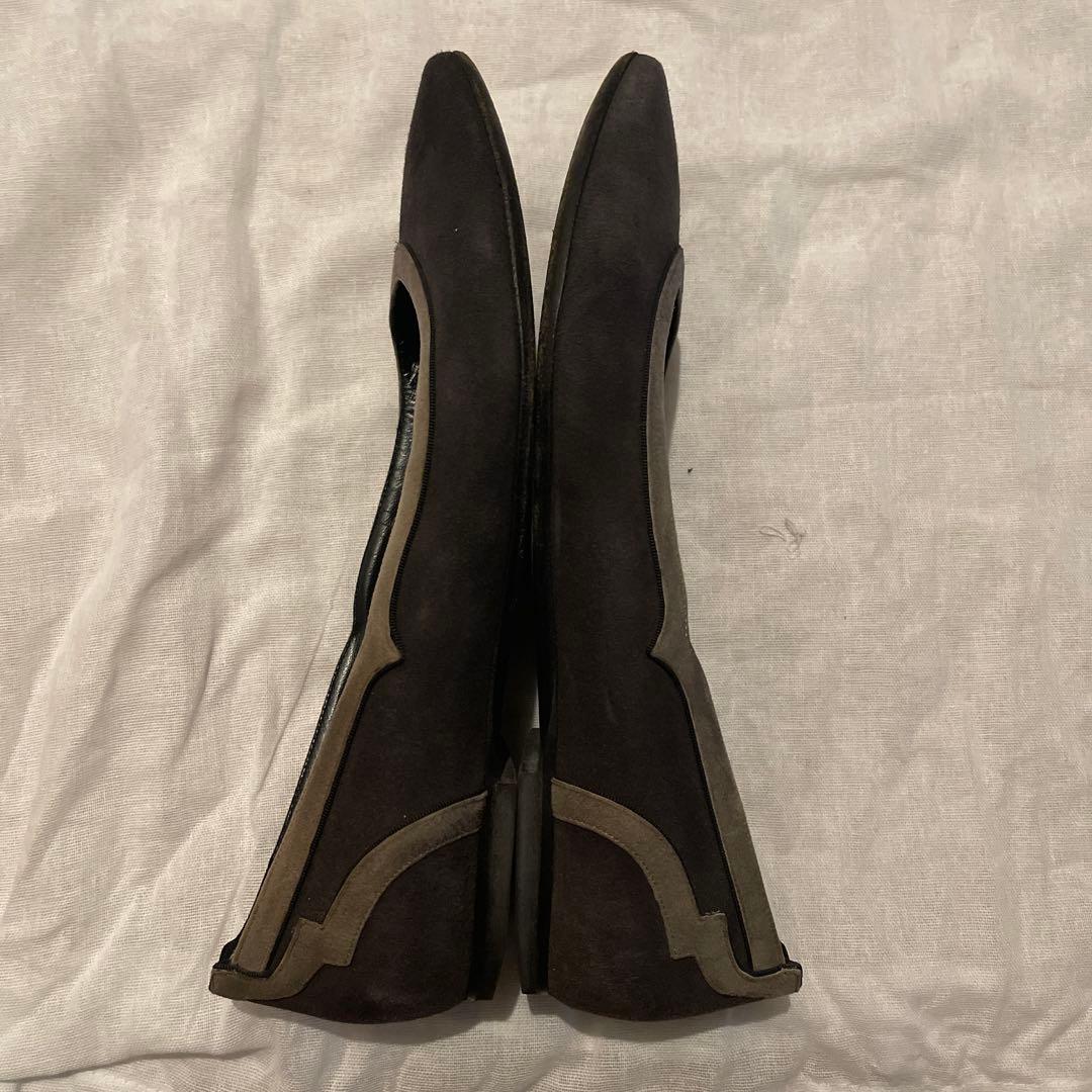 美品　HERMES パンプス　グレー　37.5