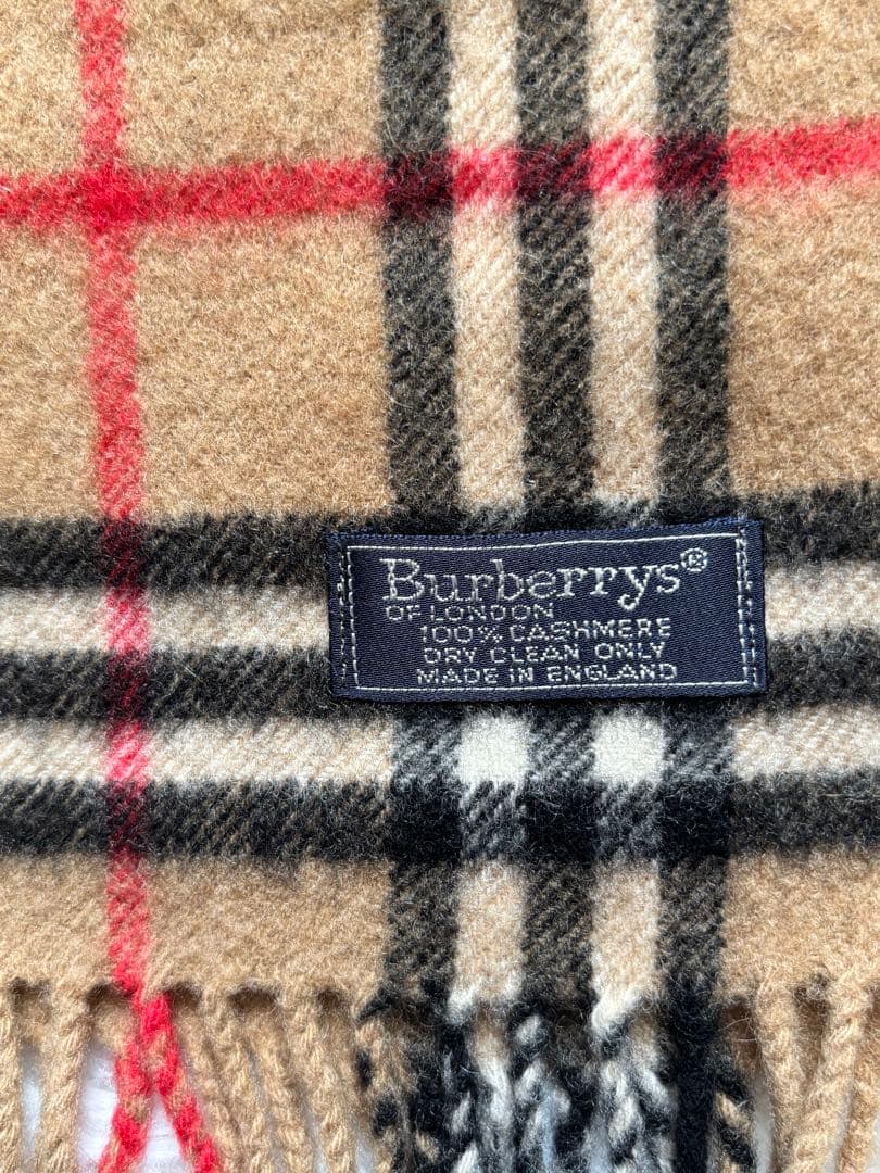 BURBERRY LONDONマフラー　カシミヤ100% ノバチェック　英国製