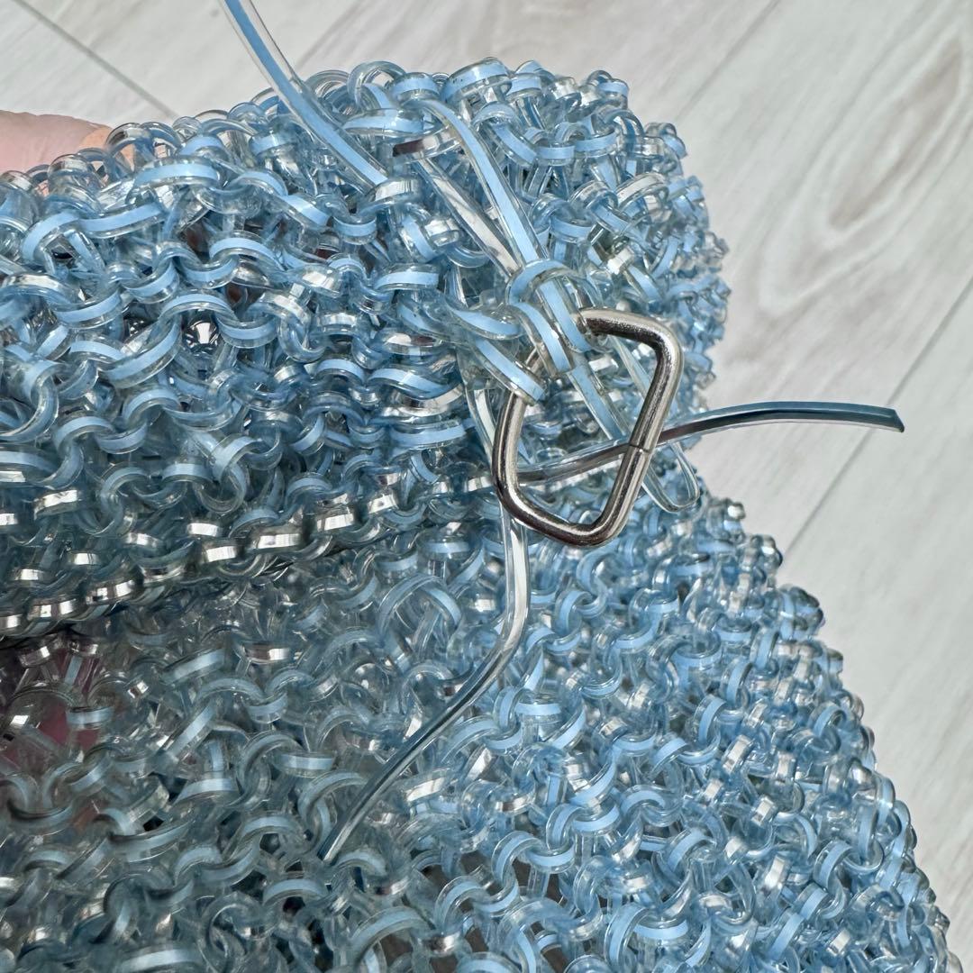 アンテプリマ セッキオスティローゾ ショルダーバッグ シルバーブルー