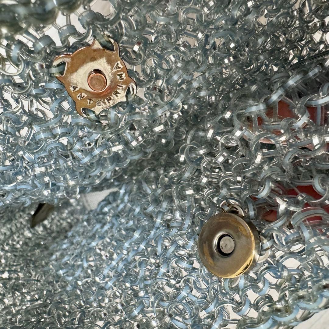 アンテプリマ セッキオスティローゾ ショルダーバッグ シルバーブルー