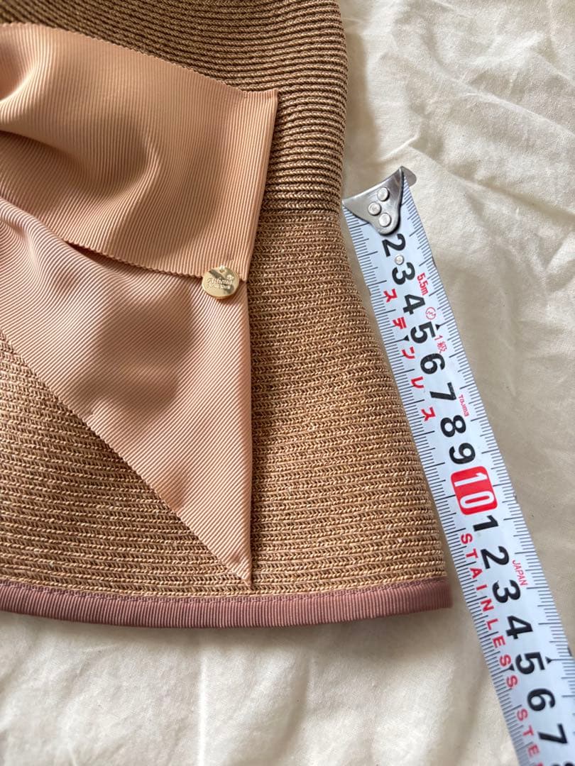 新品　Athena New York リボン付き 麦わら帽子