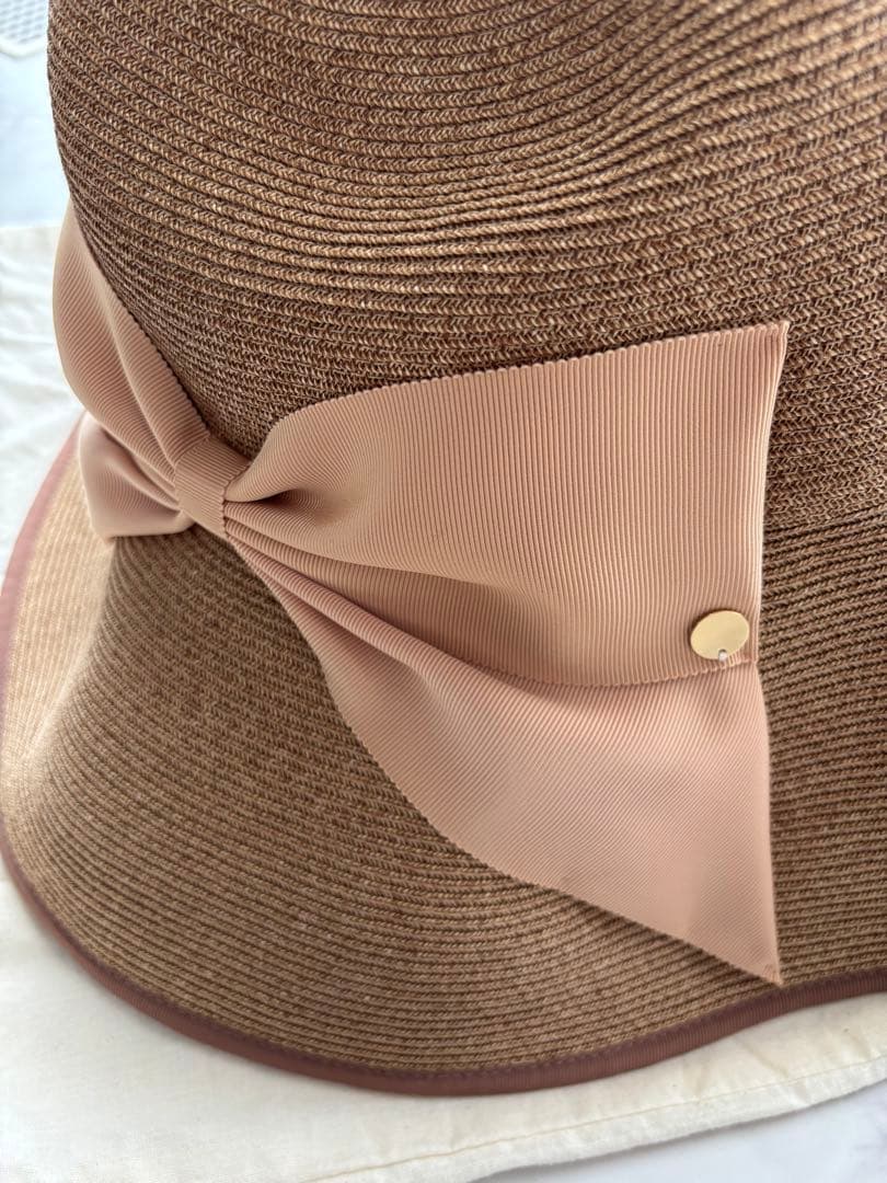新品　Athena New York リボン付き 麦わら帽子
