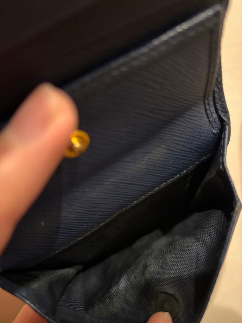 \"ぴさん専用\" PRADA ネイビー 二つ折り財布