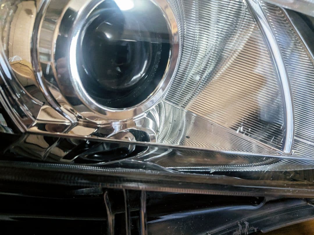 送料無料 20ヴェルファイア 前期 ヘッドライト 左右セット 黄ばみ無し