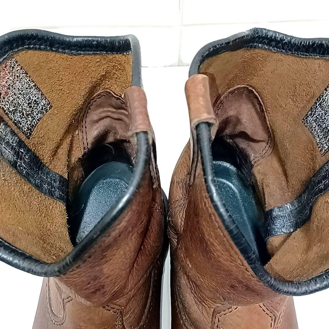 【希少★USA製】RED WING　レッドウィング　シボ革 レザー　ペコスブーツ