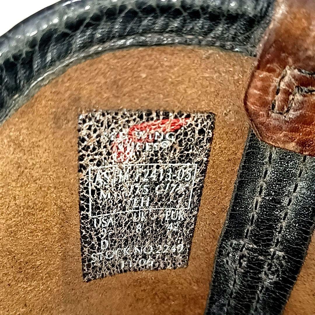 【希少★USA製】RED WING　レッドウィング　シボ革 レザー　ペコスブーツ