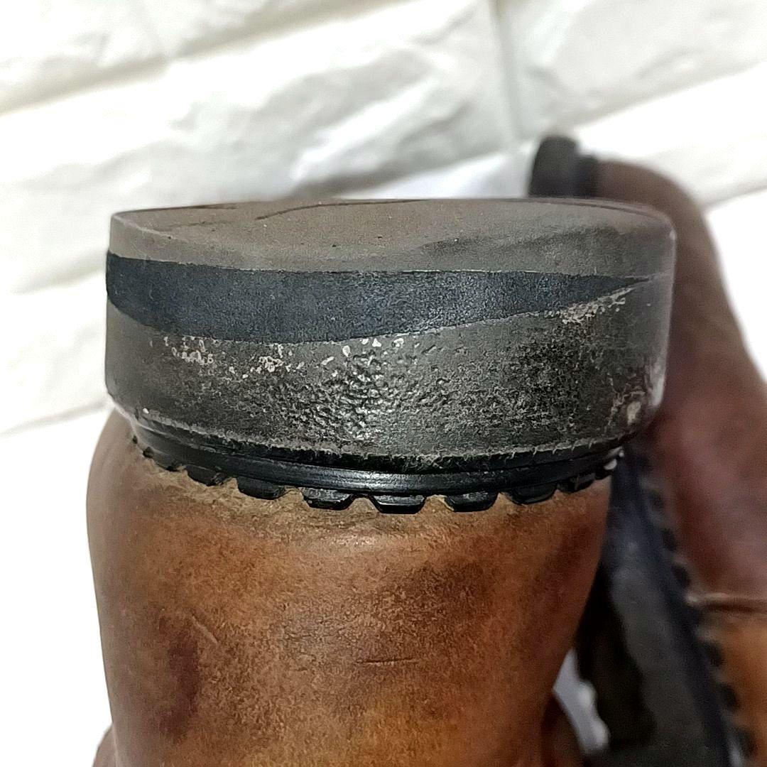 【希少★USA製】RED WING　レッドウィング　シボ革 レザー　ペコスブーツ