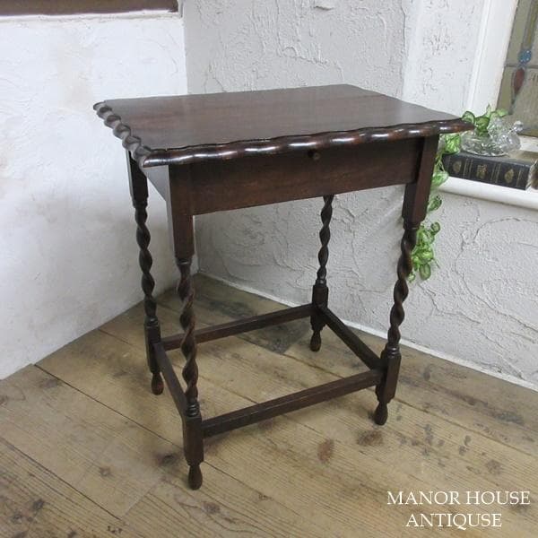 イギリス アンティーク 家具 サイドテーブル オケージョナル 英国 6357d