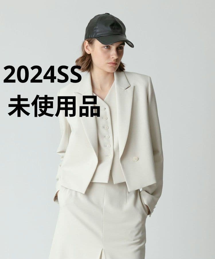 未使用　allureville　ギャバショートジャケット　テーラードジャケットS