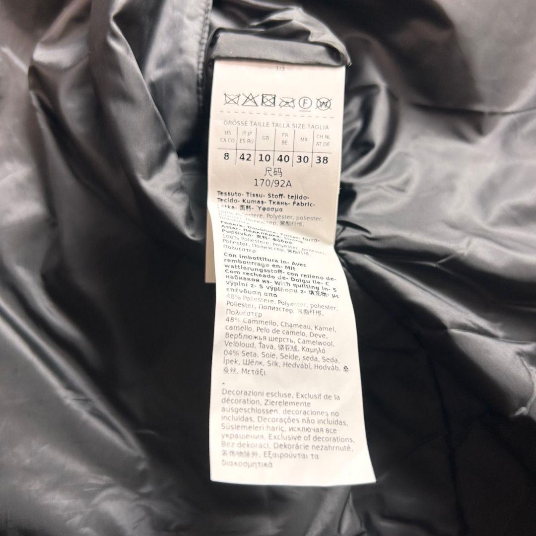 美品★MaxMara the cube ダウン ベスト ジレ フーデット コート