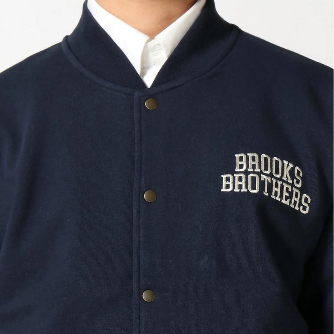 ブルックスブラザーズ　フレンチテリー ロゴ ベースボールジャケット　XL
