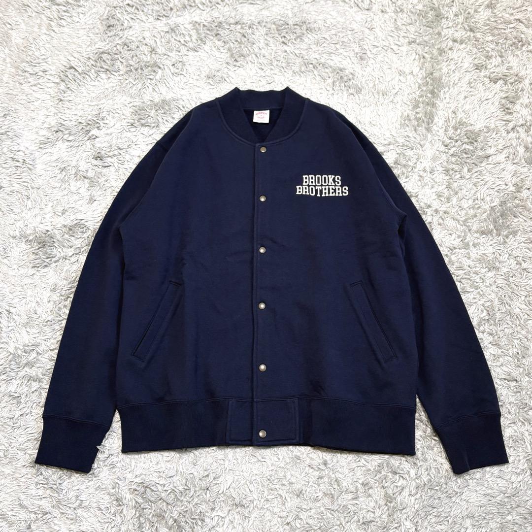 ブルックスブラザーズ　フレンチテリー ロゴ ベースボールジャケット　XL