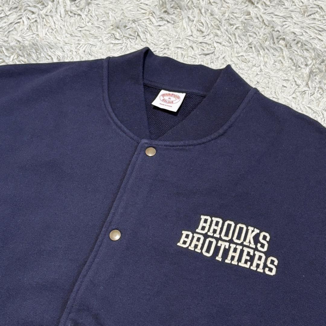 ブルックスブラザーズ　フレンチテリー ロゴ ベースボールジャケット　XL