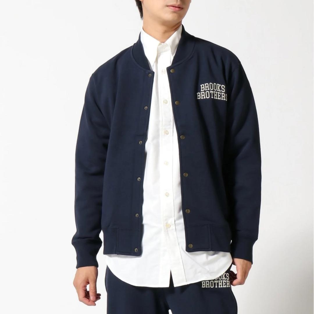ブルックスブラザーズ　フレンチテリー ロゴ ベースボールジャケット　XL