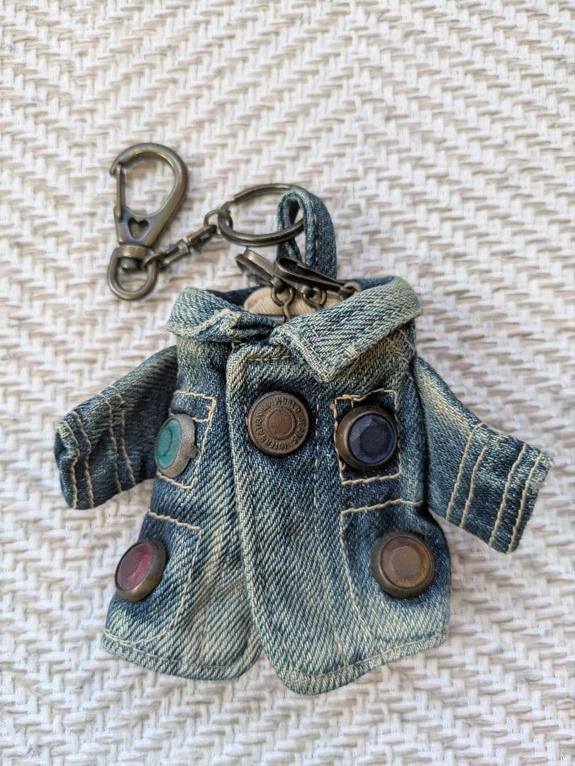 美品 KAPITAL カバーオール型キーケース インディゴ