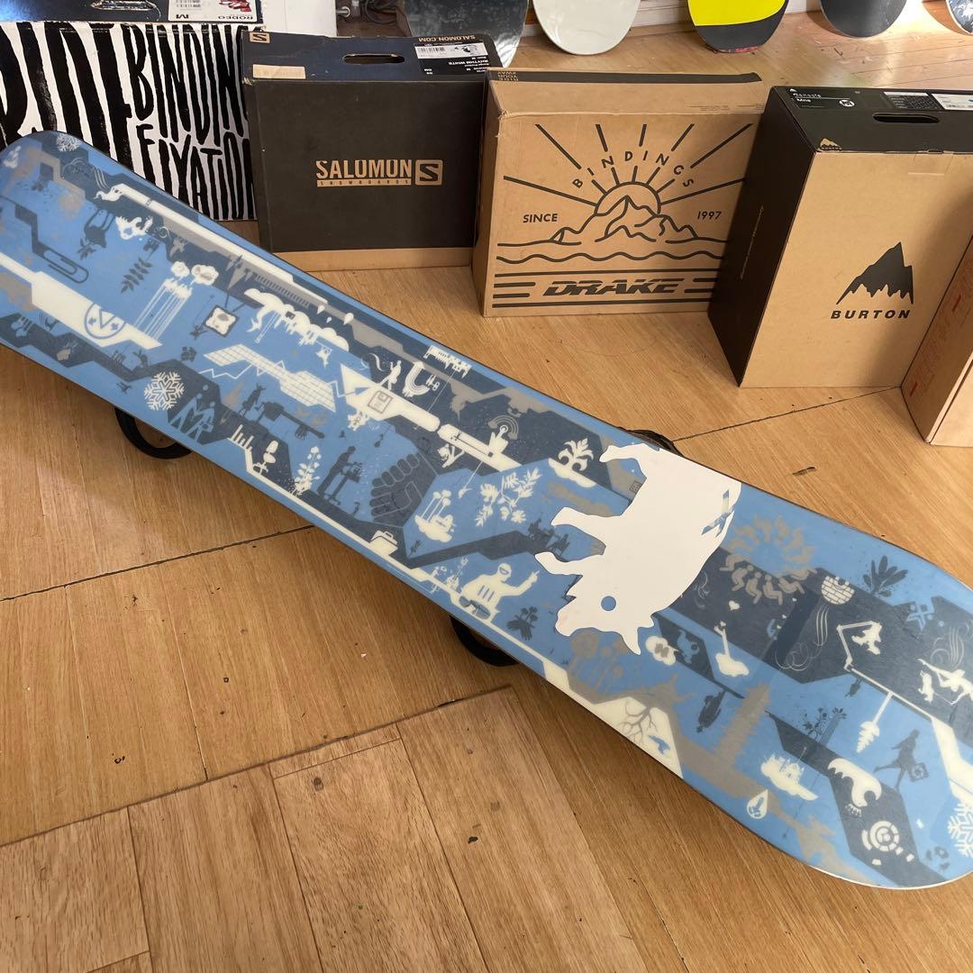 BURTON×FLUX　バートン　フラックスバイン付き　スノーボードセット