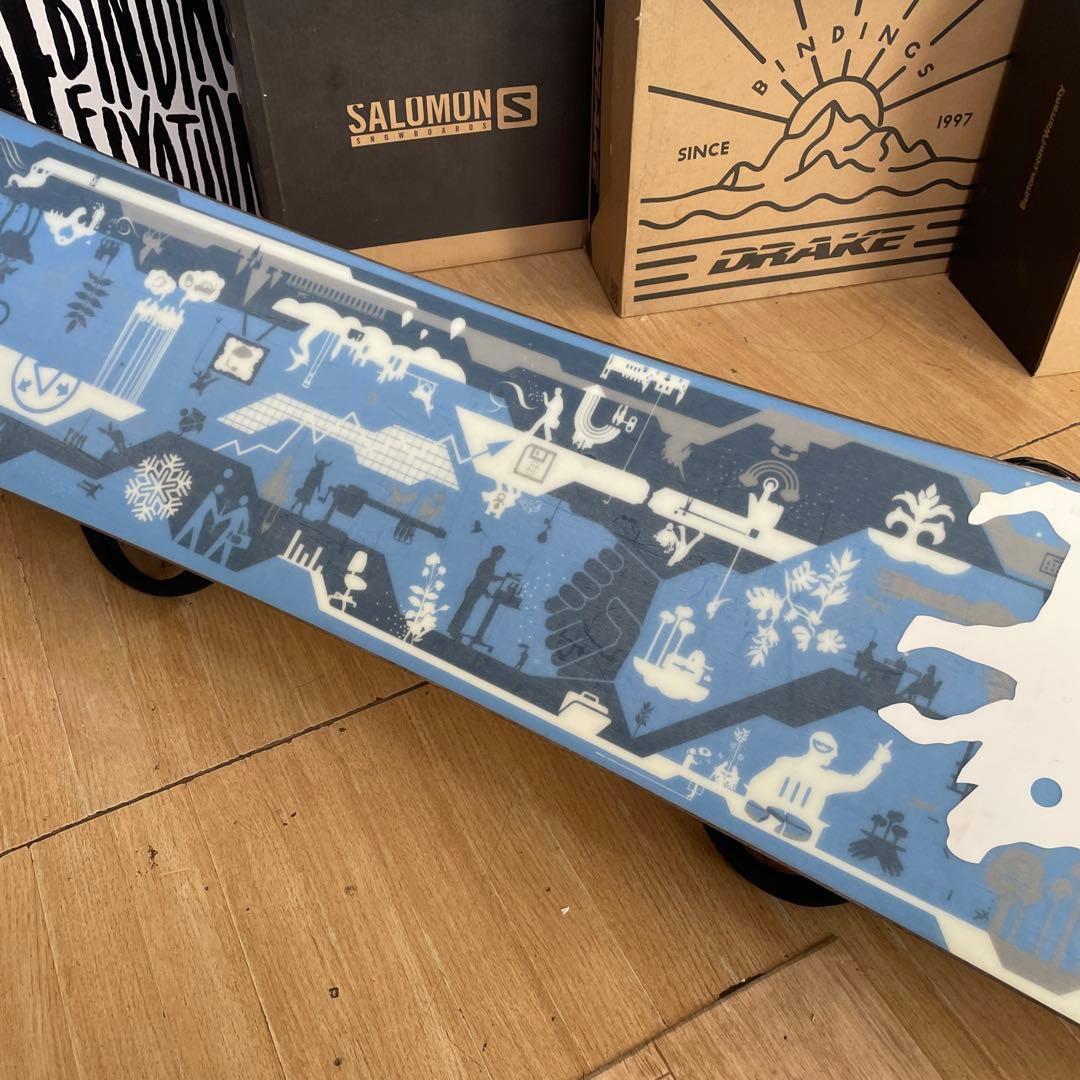 BURTON×FLUX　バートン　フラックスバイン付き　スノーボードセット