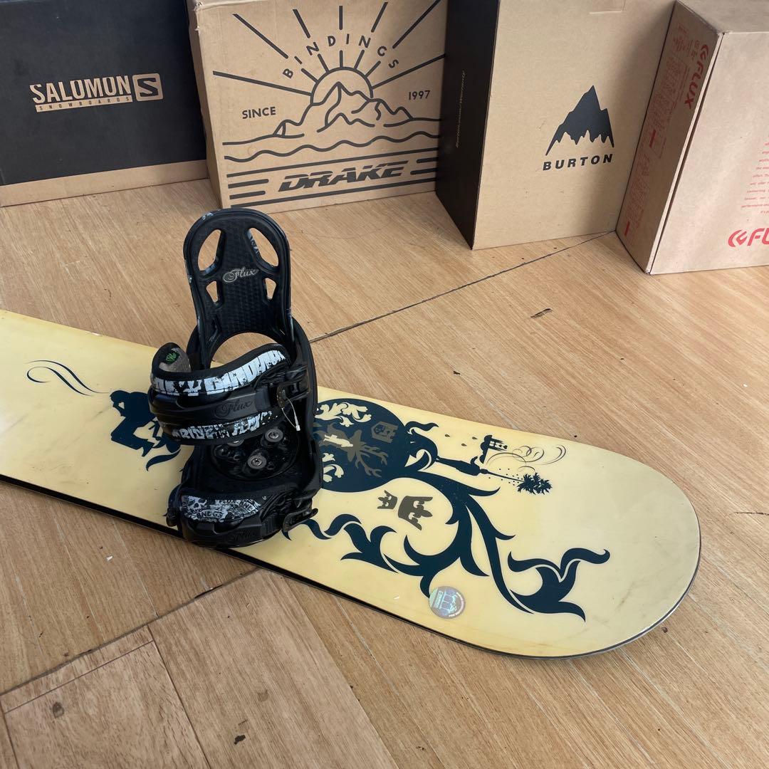 BURTON×FLUX　バートン　フラックスバイン付き　スノーボードセット