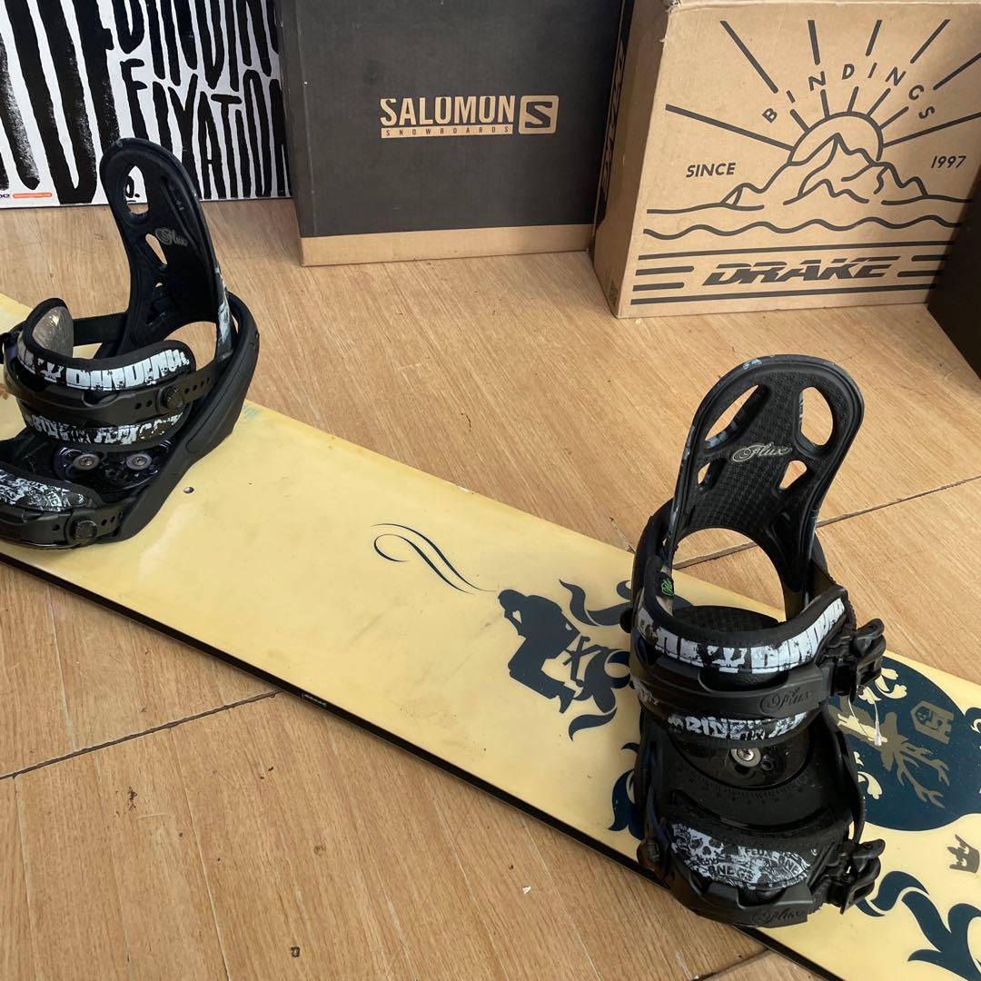 BURTON×FLUX　バートン　フラックスバイン付き　スノーボードセット