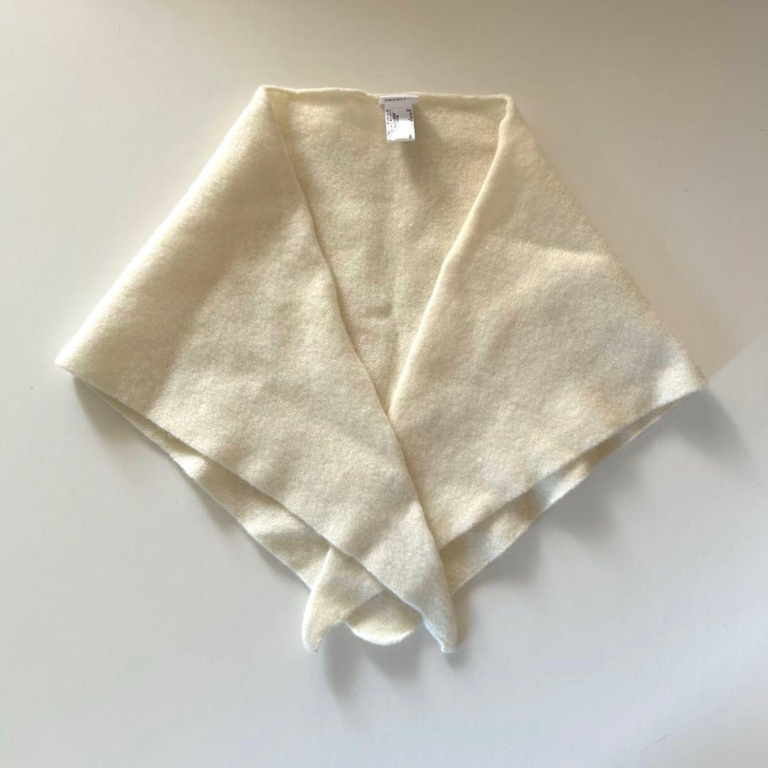 MARGARET HOWELL 三角ストール マーガレットハウエル　ホワイト