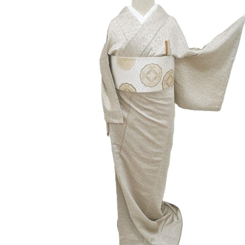 Club藤★小紋 御召織 桜花散らし紋 御仕立上り(3443)