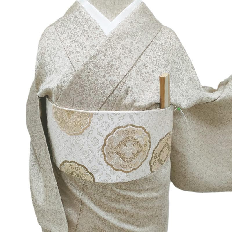 Club藤★小紋 御召織 桜花散らし紋 御仕立上り(3443)