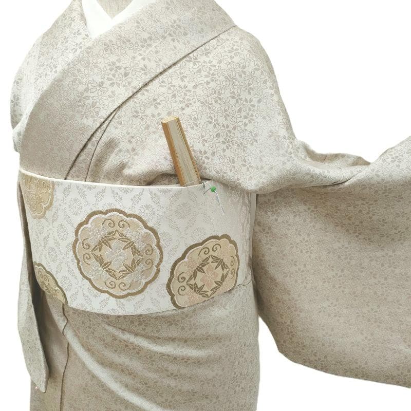 Club藤★小紋 御召織 桜花散らし紋 御仕立上り(3443)