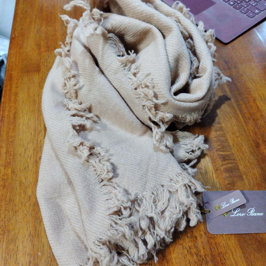 Loro Piana ベージュ ストール ライトブラウン ベージュ キャメル系